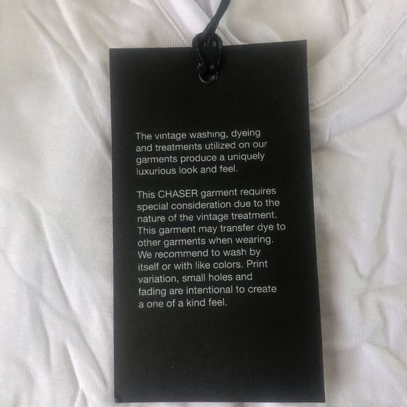 NWT CHASER Basic White V-Neck Waist Tie Racerback Comfy Tank Top Size Medium - Picture 6 of 7